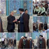 حکم امام جمعه لنده  برای ۳ سال دیگرتمدید شد+تصاویر