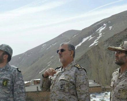 کلیپ تصویری حضور نیروهای سپاه پاسداران در مناطق مرزی همجوار قره باغ