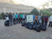پاکسازی طبیعت برای چهارمین بار در سال ۹۸ توسط انجمن جوانان شهرستان لنده صورت گرفت
