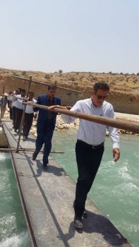 بازدید فرماندار،رئیس سازمان مدیریت و برنامه ریزی استان ،معاون سازمان برنامه و بودجه و مدیر کل راه و شهرسازی از پروژه پل تراب/گزارش تصویری