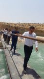 بازدید فرماندار،رئیس سازمان مدیریت و برنامه ریزی استان ،معاون سازمان برنامه و بودجه و مدیر کل راه و شهرسازی از پروژه پل تراب/گزارش تصویری