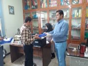توزیع ۵۰۰ عدد سرنگ اتوماتیک دامپزشکی بین دامداران شهرستان لنده