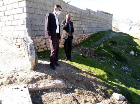 بازدید میدانی بخشدار مرکزی لنده از روستاهای چهارراه عالی طیب و قیام+تصاویر