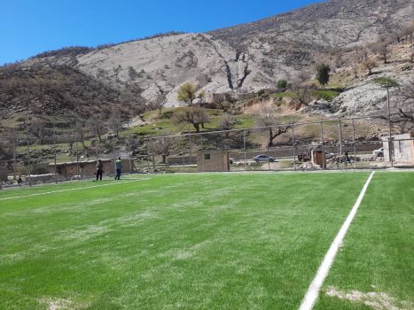 بهره برداری از چهار پروژه چمن مصنوعی روستایی با حمایت بنیادعلوی