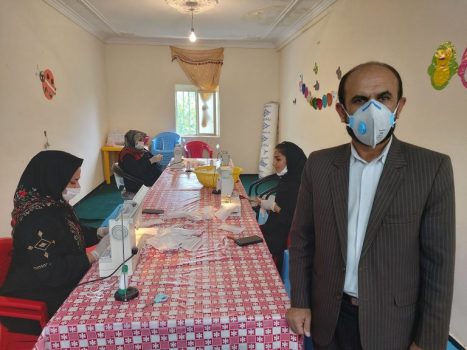 تولید ۱۲هزار ماسک توسط بهزیستی شهرستان لنده